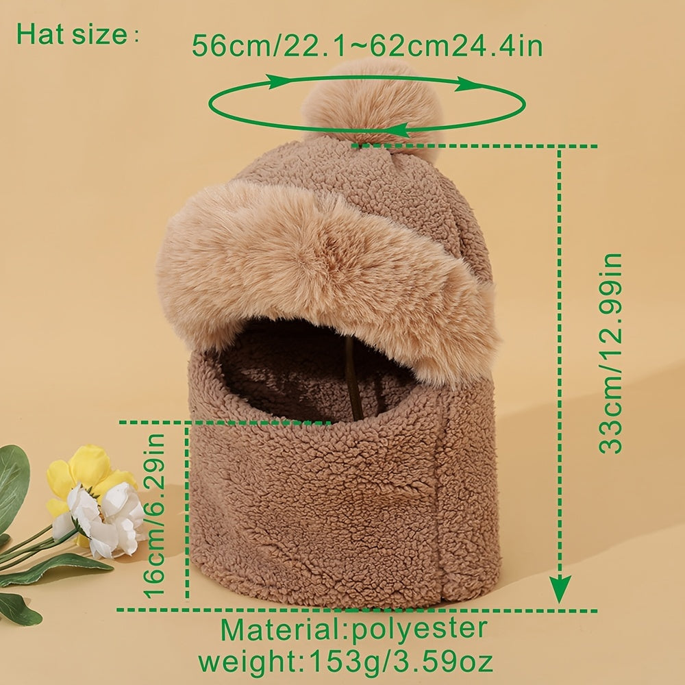 Windproof Scarf Hat for Winter Outdoor Activities - Hiking, Skiing