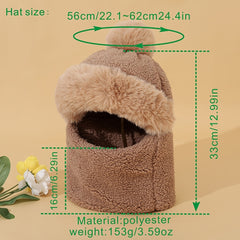 Windproof Scarf Hat for Winter Outdoor Activities - Hiking, Skiing