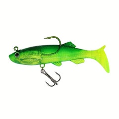 11pcs Bionic Soft Baits Paddle Tail Swimbait for Fishing