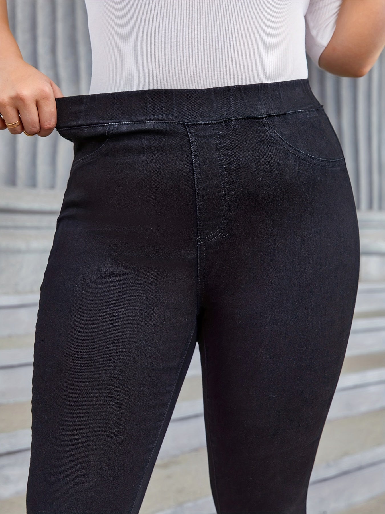 High Rise Stretch Skinny Jeans