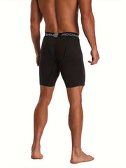 Men's Compression Boxer Briefs Quick Drying Performance Shorts