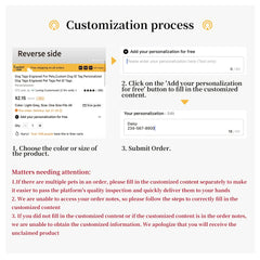 Personalized Pet Name Stainless Steel Bracelet