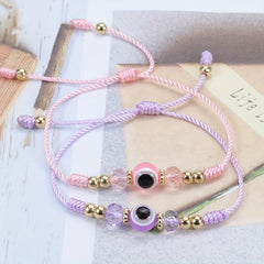Multicolor Evil Eye Bracelet for Protection and Good Luck