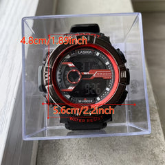 Boys' Digital Sport Watch, Red, IPX7 Swimming Watch with Stopwatch