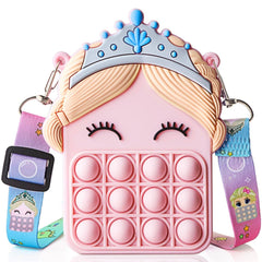 Unicorn Messenger Bag Coin Purse & Fidget Toy Set