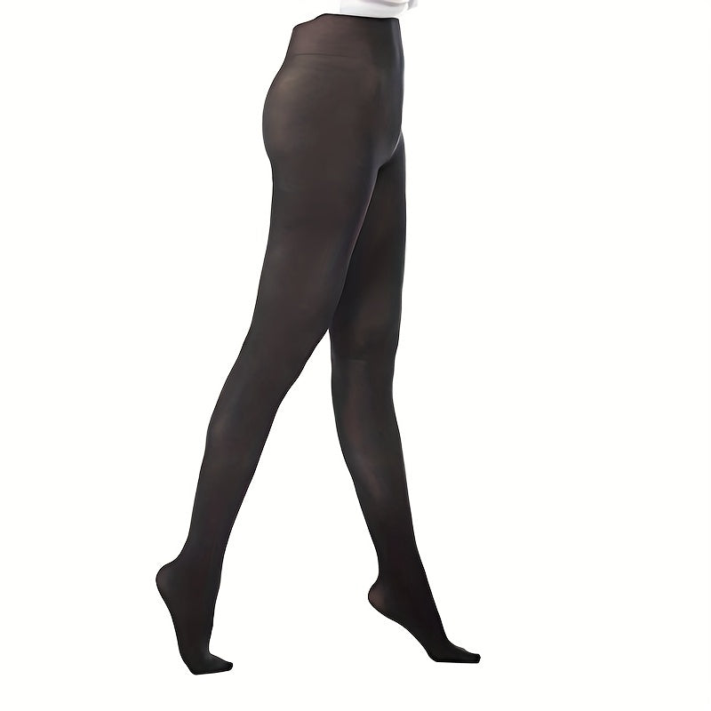 Opaque Solid Tights High Waist Pantyhose Women's Stockings
