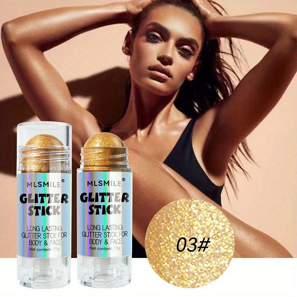 11g Glitter Highlighter Stick, Three-dimensional Contouring