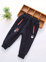 Dino Print Boys Soft Long Pants Spring Autumn Kids Clothing