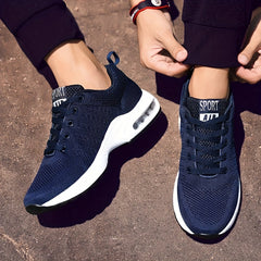 Men's Air Cushion Athletic Sneakers Lace-up Shoes