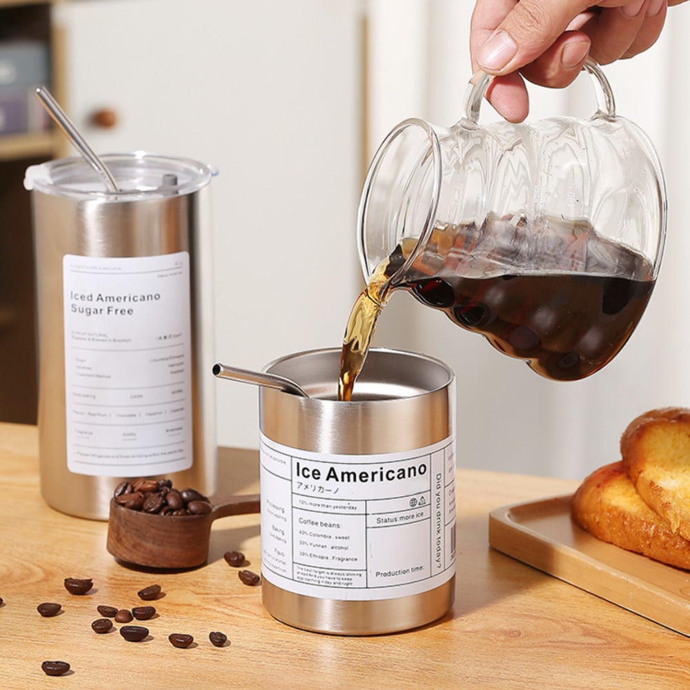 304 Stainless Steel Coffee Mug 320ml Double Wall Insulated Travel Tumbler Leakpr