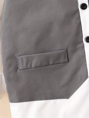 Boys Formal Outfit Short Sleeve Shirt & Pants Set