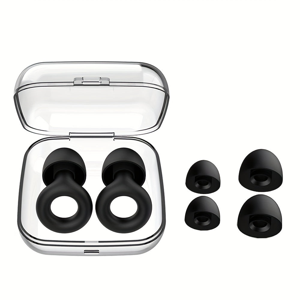 Quiet Ear Plugs Soft Reusable Silicone Earplugs For Sleep Nap