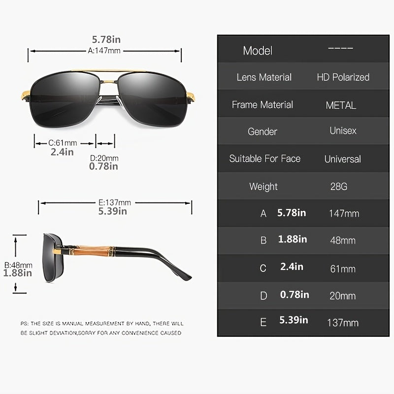 Men's Polarized Square Sunglasses UV400
