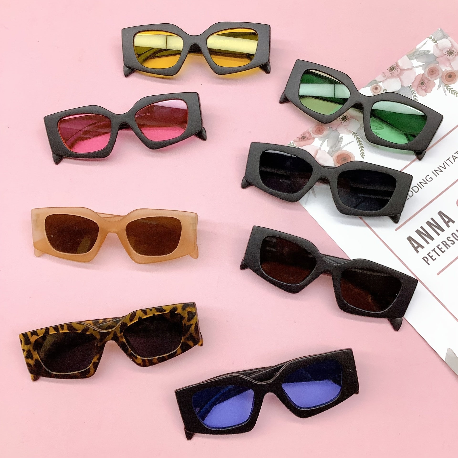 Girl's Retro Thick Frame Circular Sunglasses UV Resistant