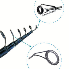 8pcs Stainless Steel Guide Rings for Lure Fishing Rods