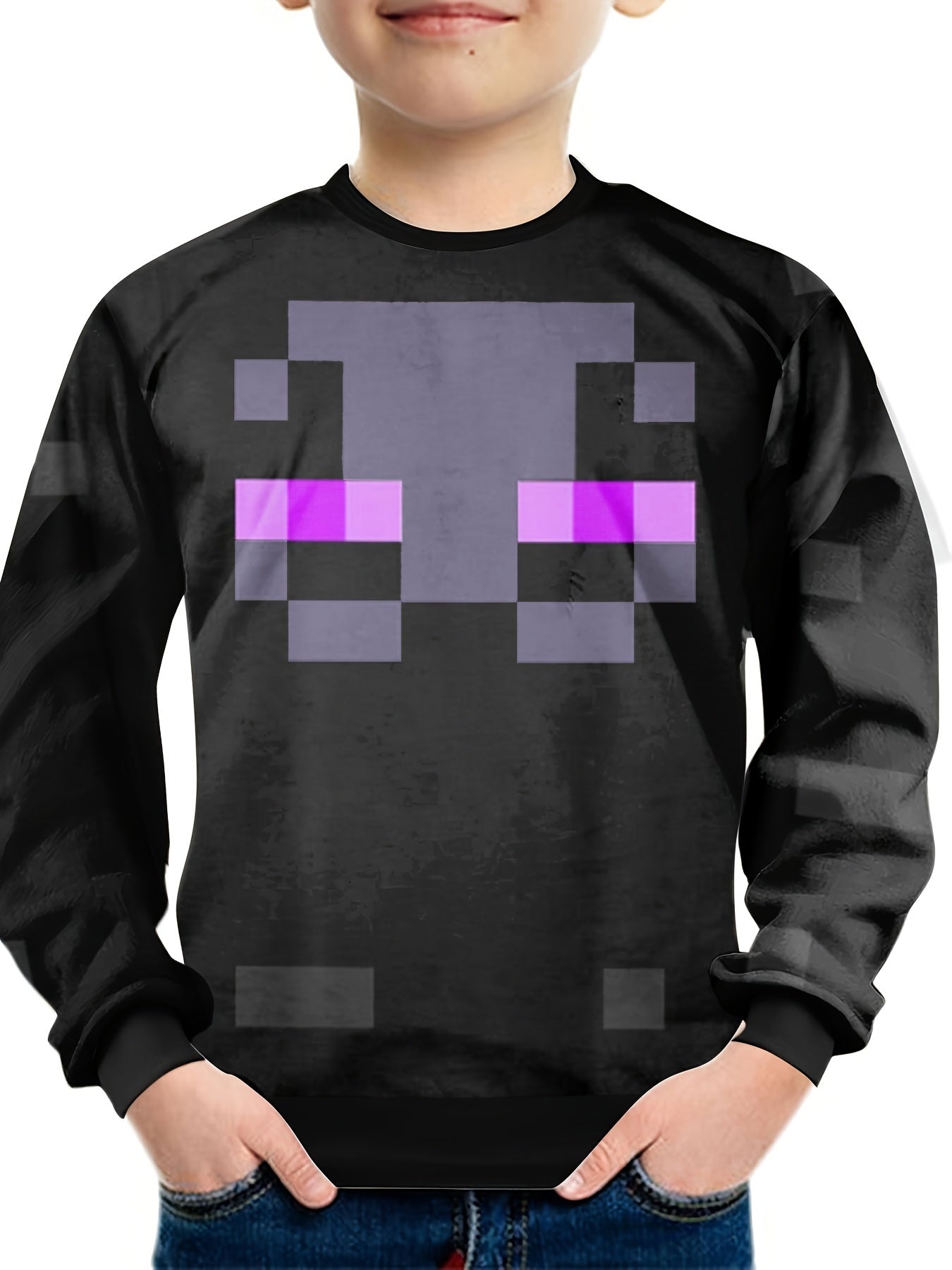 Teens Pop Game 3D Print Sweatshirt Kids Casual Pullover Street Wear Clothes