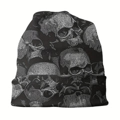 Skeleton Skullies Beanies Cap Winter Warm Gothic Hat