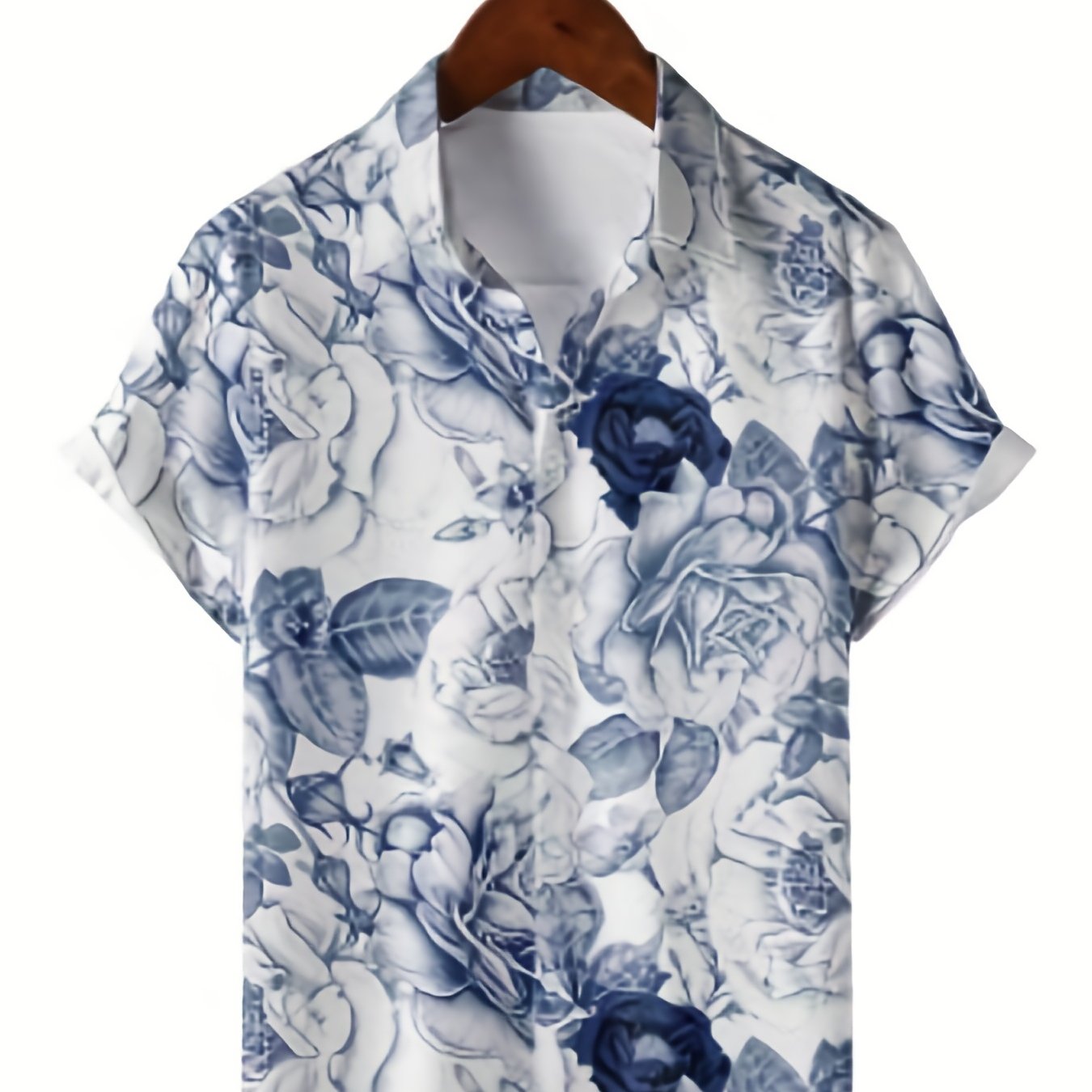 Men's Floral Print Short Sleeve Hawaii Shirt