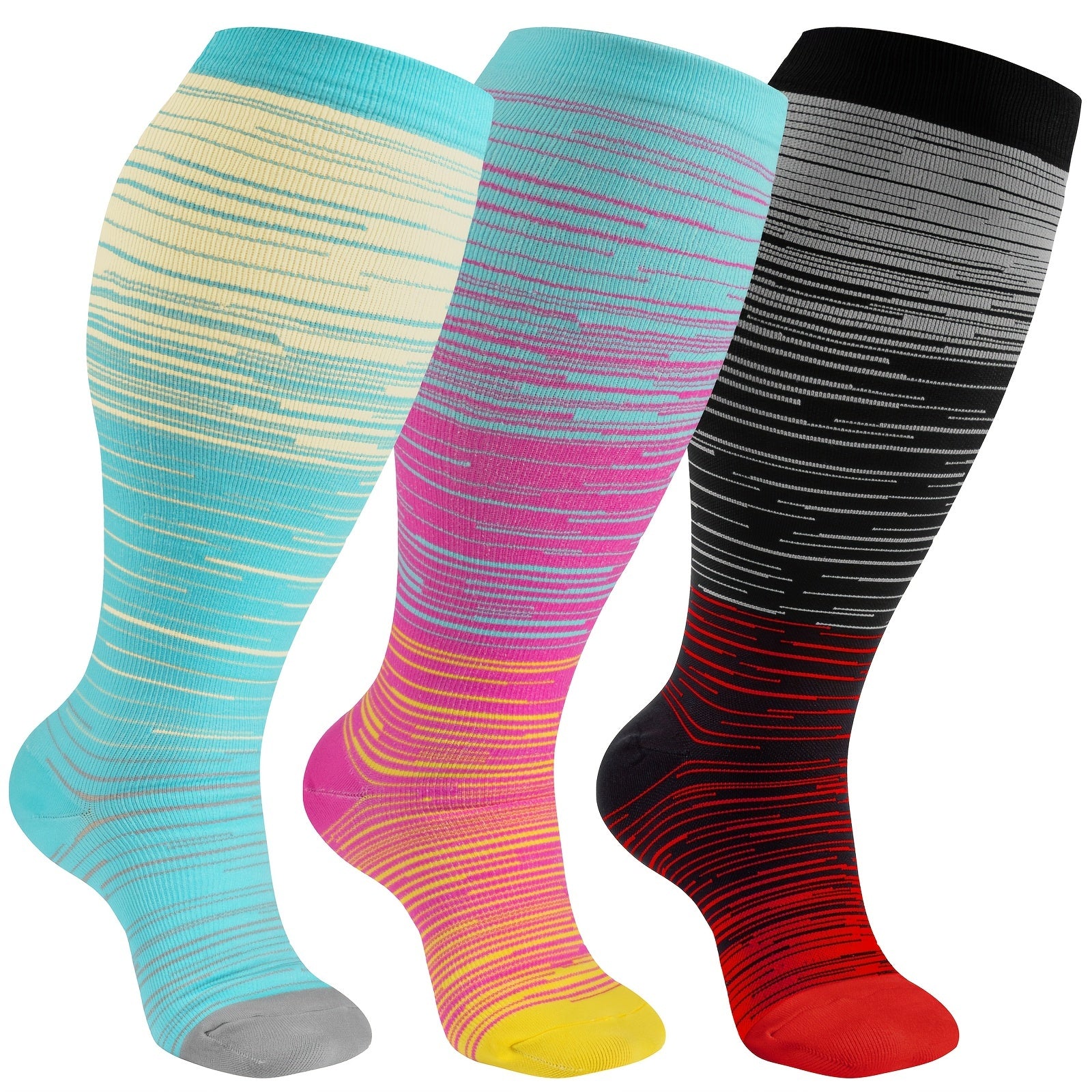 Compression Socks 20 30 Mmhg Wide Knee High Socks