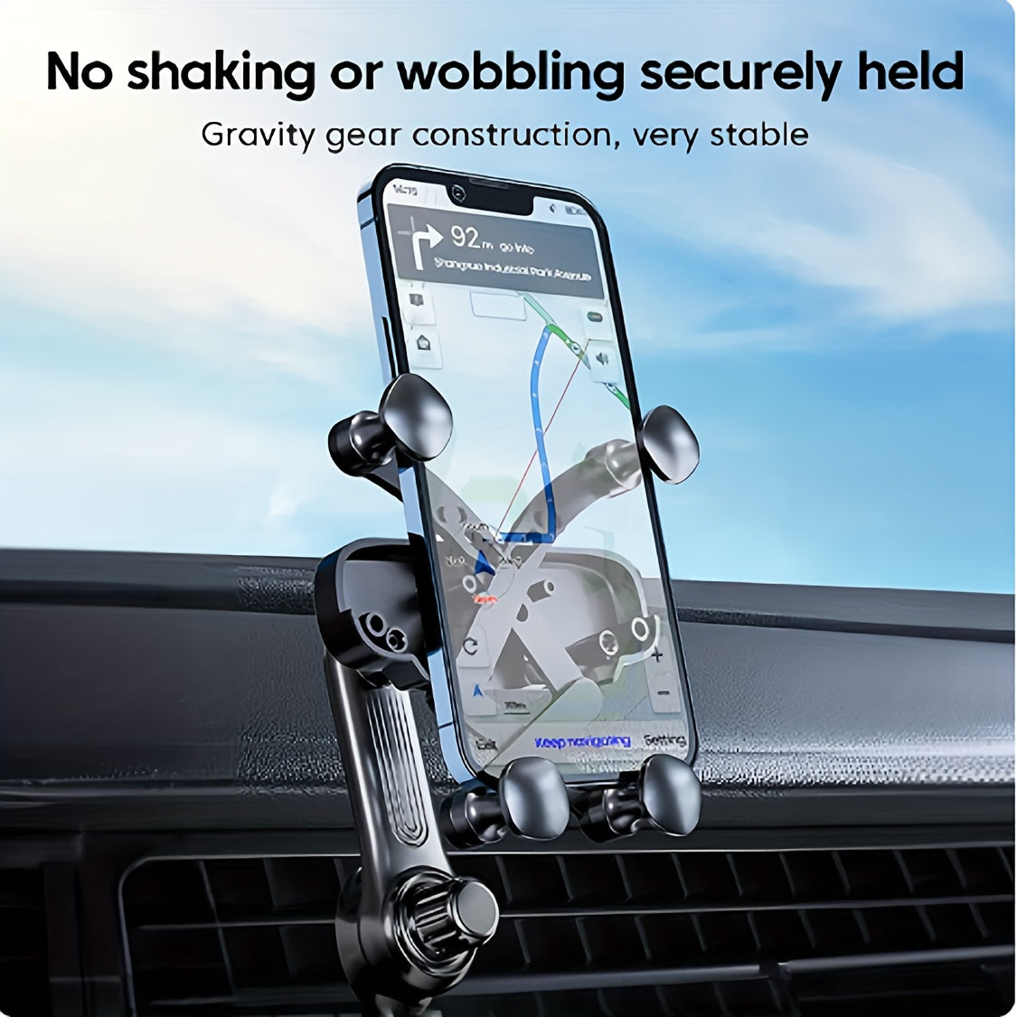 Car Air Outlet Long Rod Hook Phone Holder