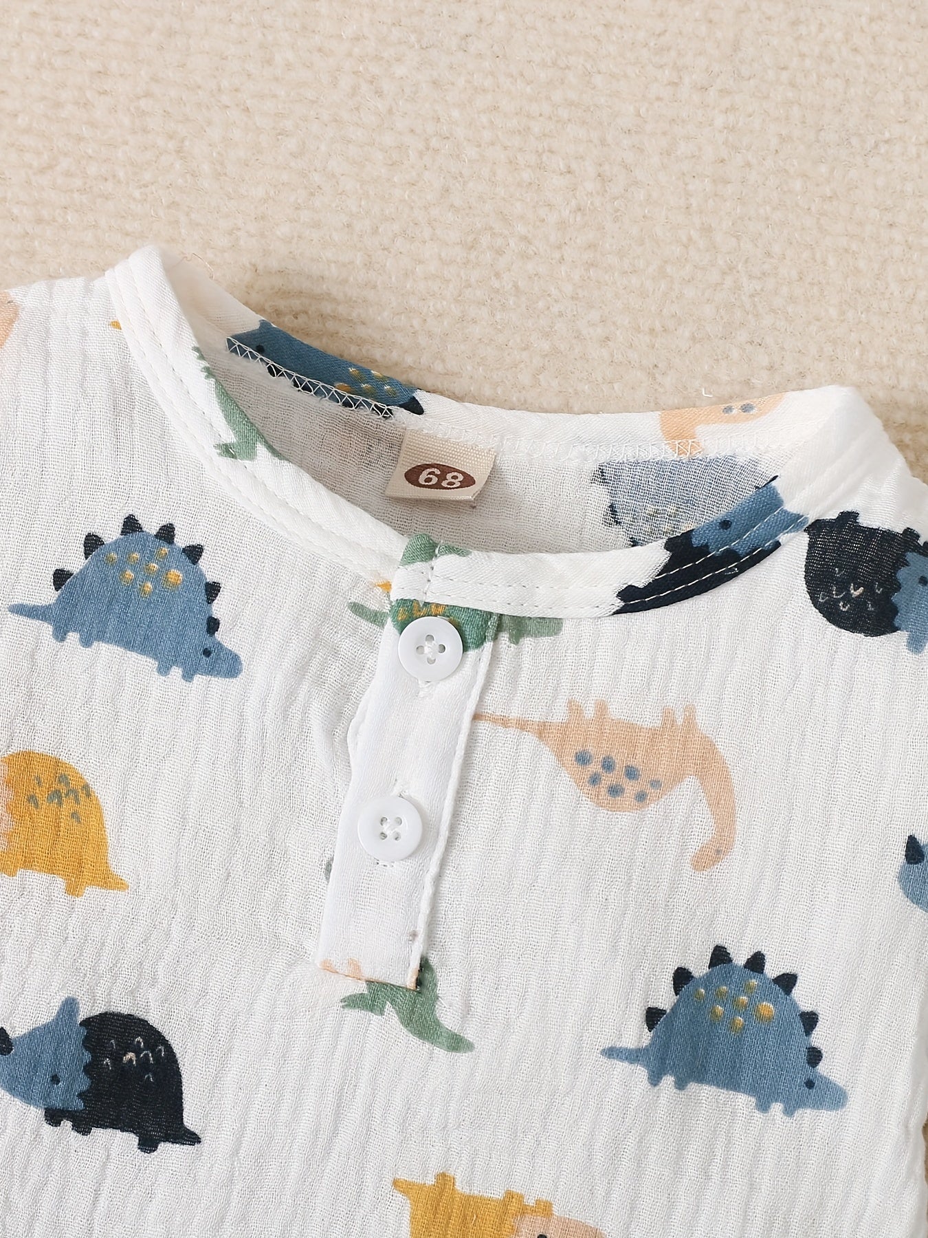 Baby Boys 2pcs Animal Pattern Short Sleeve Shorts Summer Set
