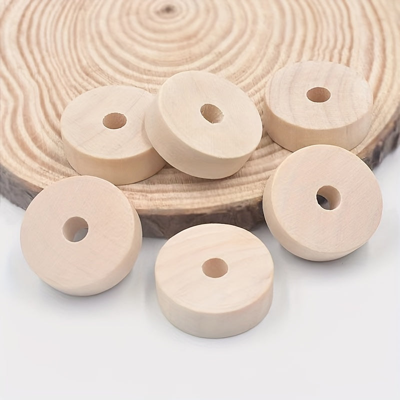 5pcs 30MM Wood Beads for DIY Jewelry Making