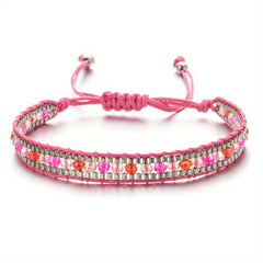 Boho Wrap Bracelet Glass Seed Beads Hand Woven Colorful Friendship Bracelet