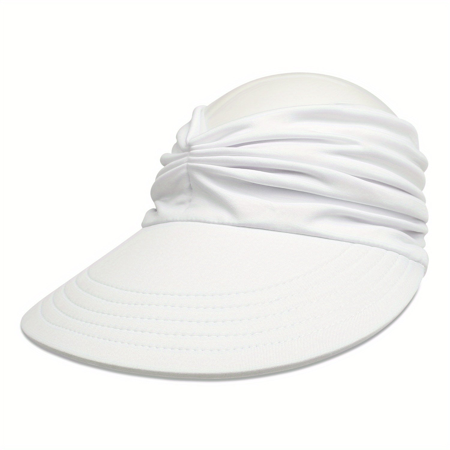 Ponytail Sunscreen Pleated Visor Hat UV Protection Sun Hats Women