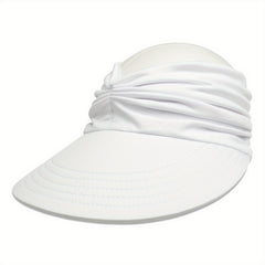 Ponytail Sunscreen Pleated Visor Hat UV Protection Sun Hats Women