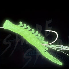Luminous Fish Hook Set 5 Hooks on a String for Fishing