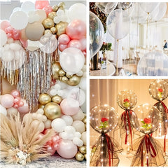 50pcs Transparent Latex Balloons 30 48 Cm Helium Balloons for Birthday Wedding