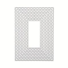 9pcs Polygonal Frames Metal Cutting Dies DIY Scrapbooking Craft Decoration