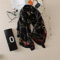 Vintage Printed Lightweight Scarf Wrap Sunscreen Beach Towel