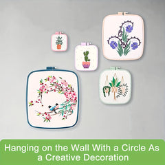 5pcs Square Embroidery Hoops Plastic Reusable Sewing Tool