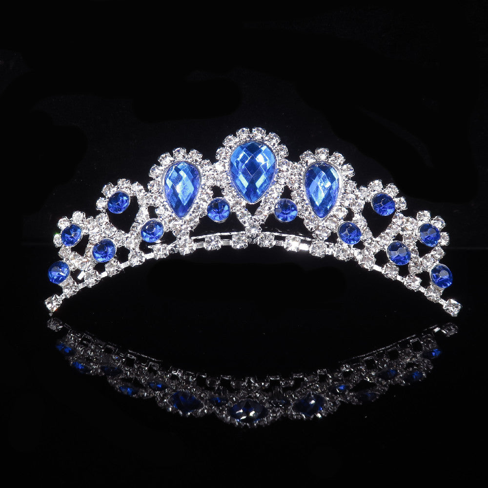 Crystal Queen Crown Birthday Tiara Prom Quinceanera Rhinestone Wedding