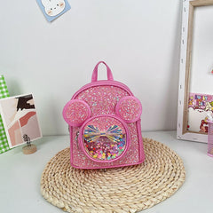 Sequin Big Ears Backpack For Boys Girls Casual Kindergarten School Bag