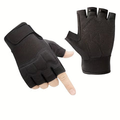 1pair Outdoor Cycling Fitness Gloves Half-finger Non-slip Wear-resistant