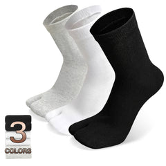 Solid Flip Flop Socks Toe Separated Two Finger Socks Women's Stockings