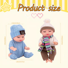 6pcs Baby Dolls Pajama Fairy Princess Doll Toy Set