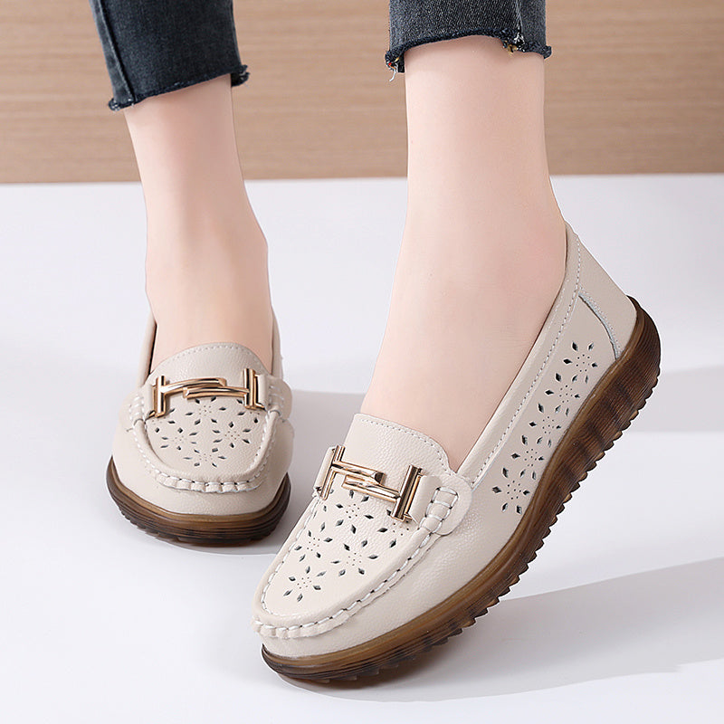 Women's Breathable Loafers Comfortable Walking Shoes Non slip Flats