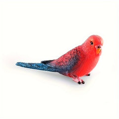 Simulation Bird Parrot Set Phoenix Head Parrot Solid Model Toys