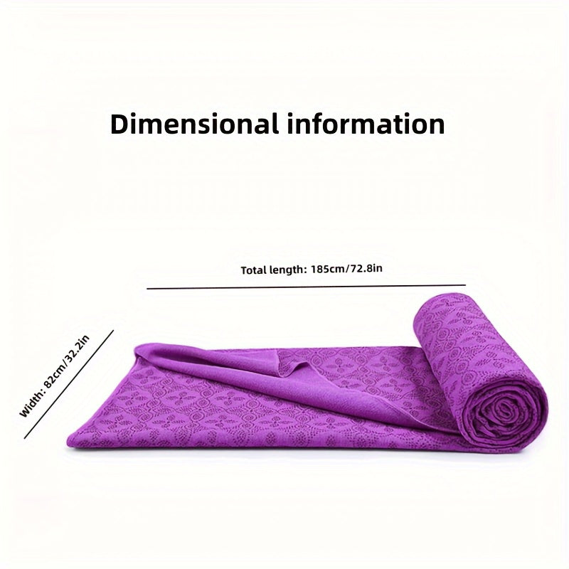 Non Slip Yoga Mat Towel Blanket Foldable Exercise Mat for Yoga Pilates
