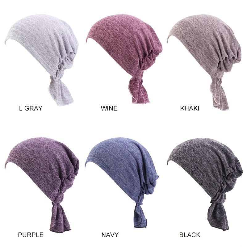 Soft Elastic Hijab Turban Cap Head Wrap for Women Ramadan Chemo Hat Bandana