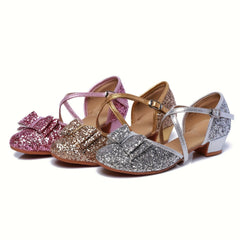 Girl's Low Heel Princess Sandals Dance Shoes