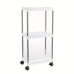 3 Tier Rolling Cart Slim Storage Cart With Wheels