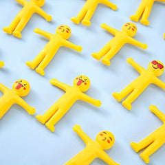 22pcs Yellow Figure Toys Soft Rubber for Christmas Party Decorations