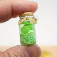 Dollhouse Glass Jars & Colorful Fruits Toy Model Accessories