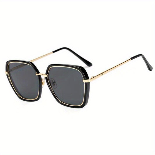 Large Polygonal Sunglasses For Women Men Casual Anti Glare Glasses