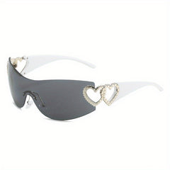 Y2K Gradient Heart Hollow Sunglasses UV400