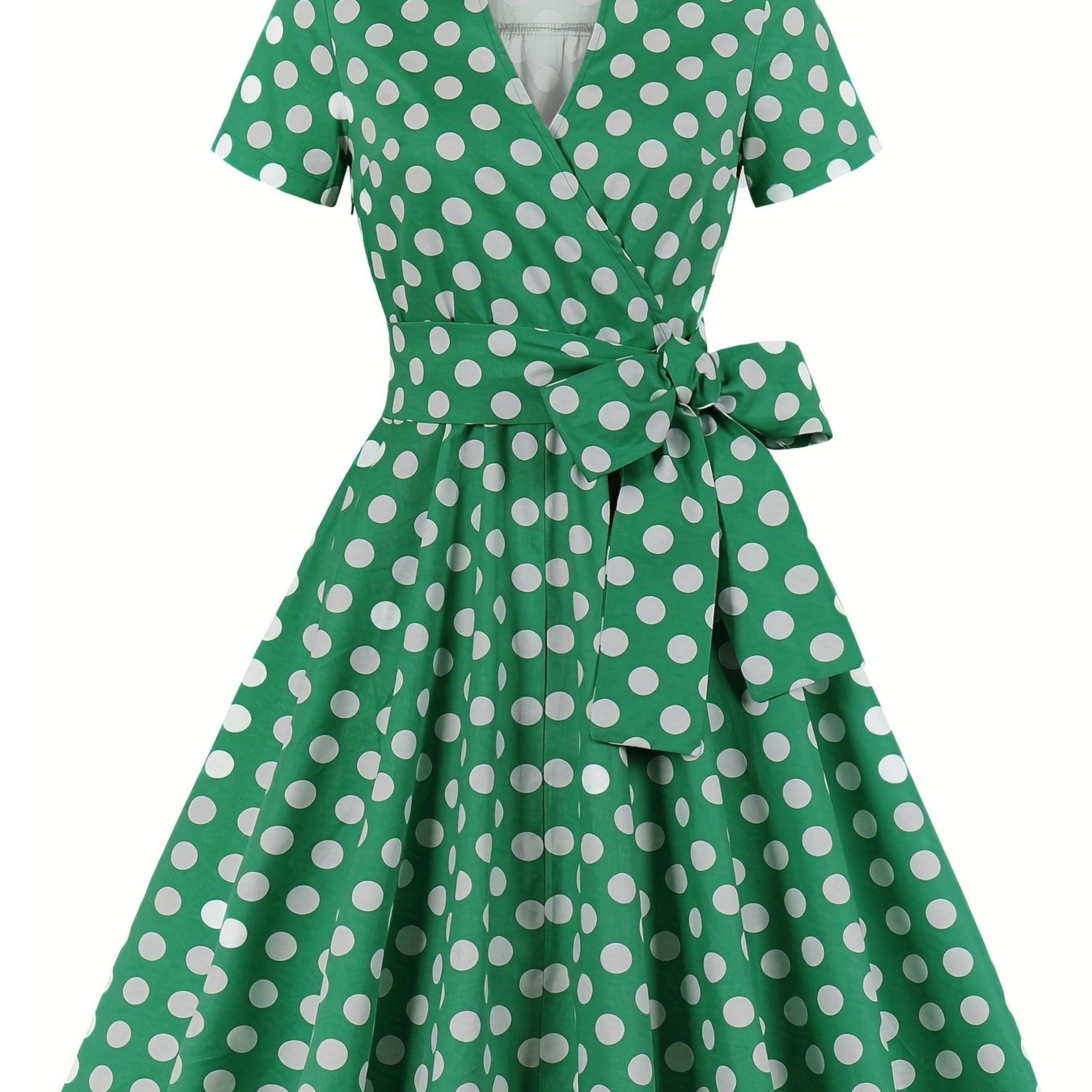 Polka Dot Print Retro Dress